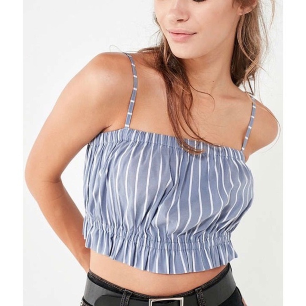 NWT Kimchi Blue Elaina Ruffle Cropped Tank Top